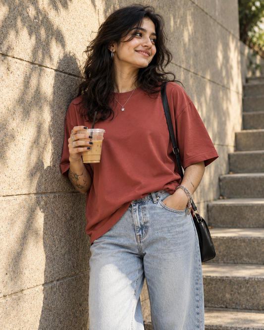 Coral - Oversized T-Shirt