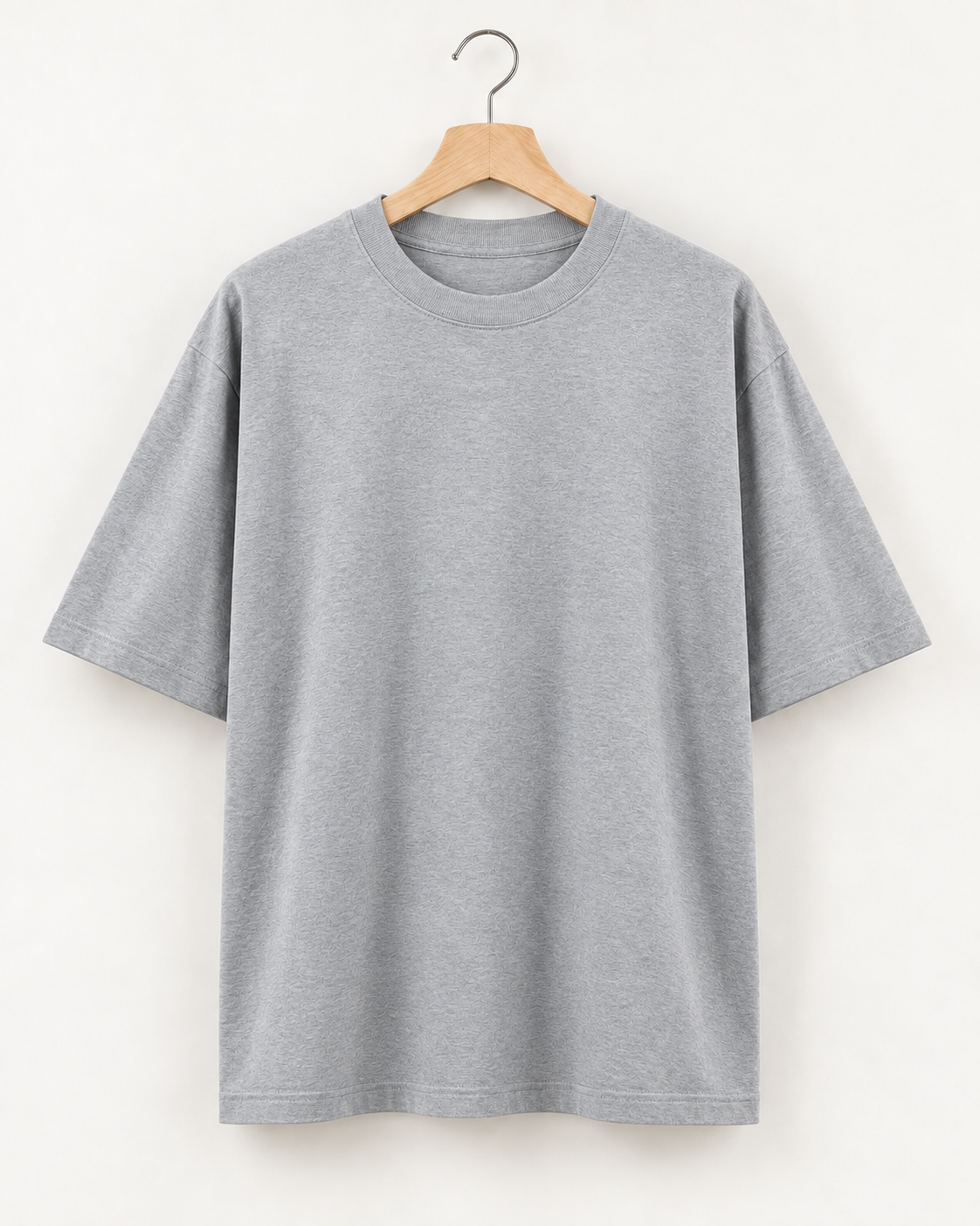 Grey Melange - Oversized T-Shirt