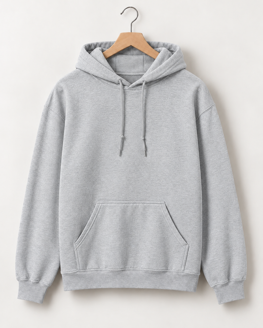 Grey Melange - Regular Hoodie