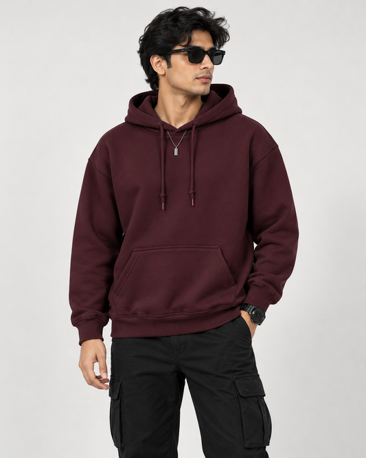 Maroon - Regular Hoodie