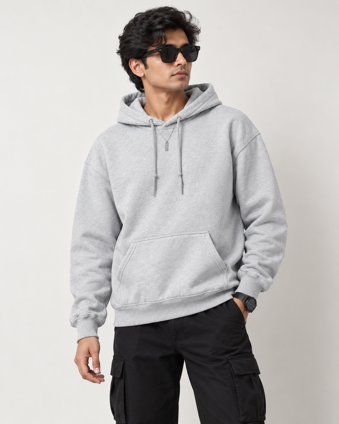Grey Melange - Regular Hoodie