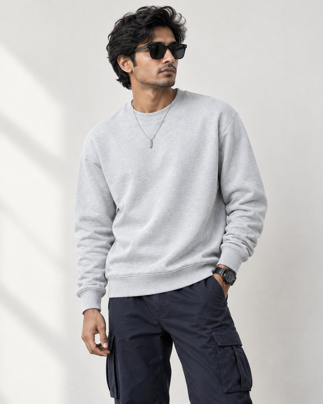 Grey Melange - Regular Sweatshirt