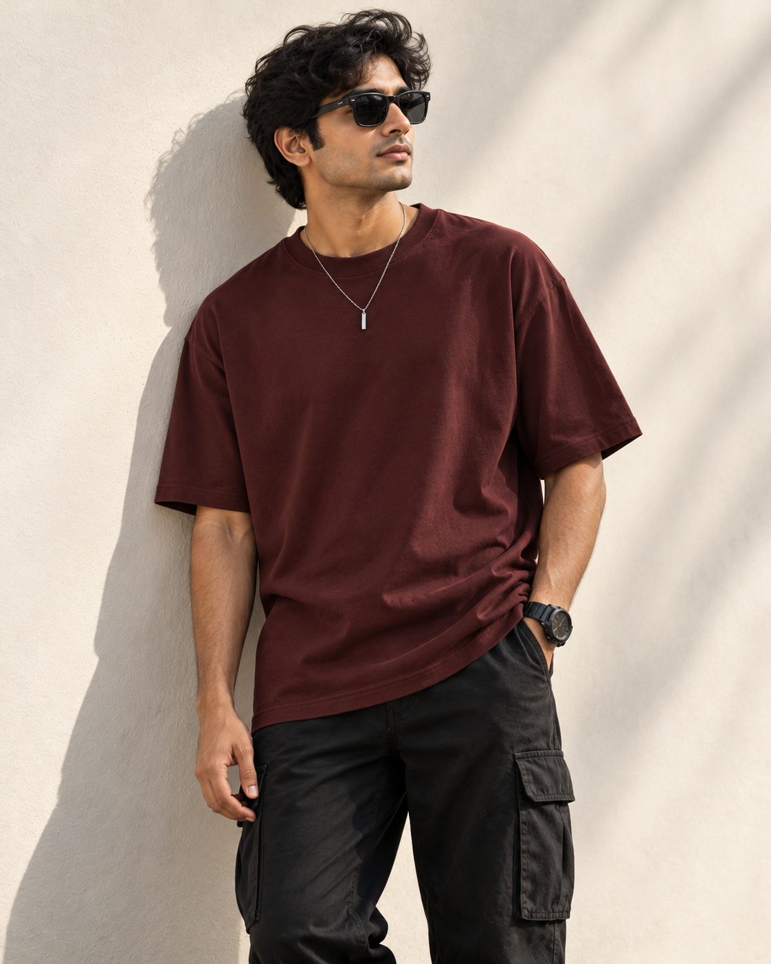 Maroon - Oversized T-Shirt