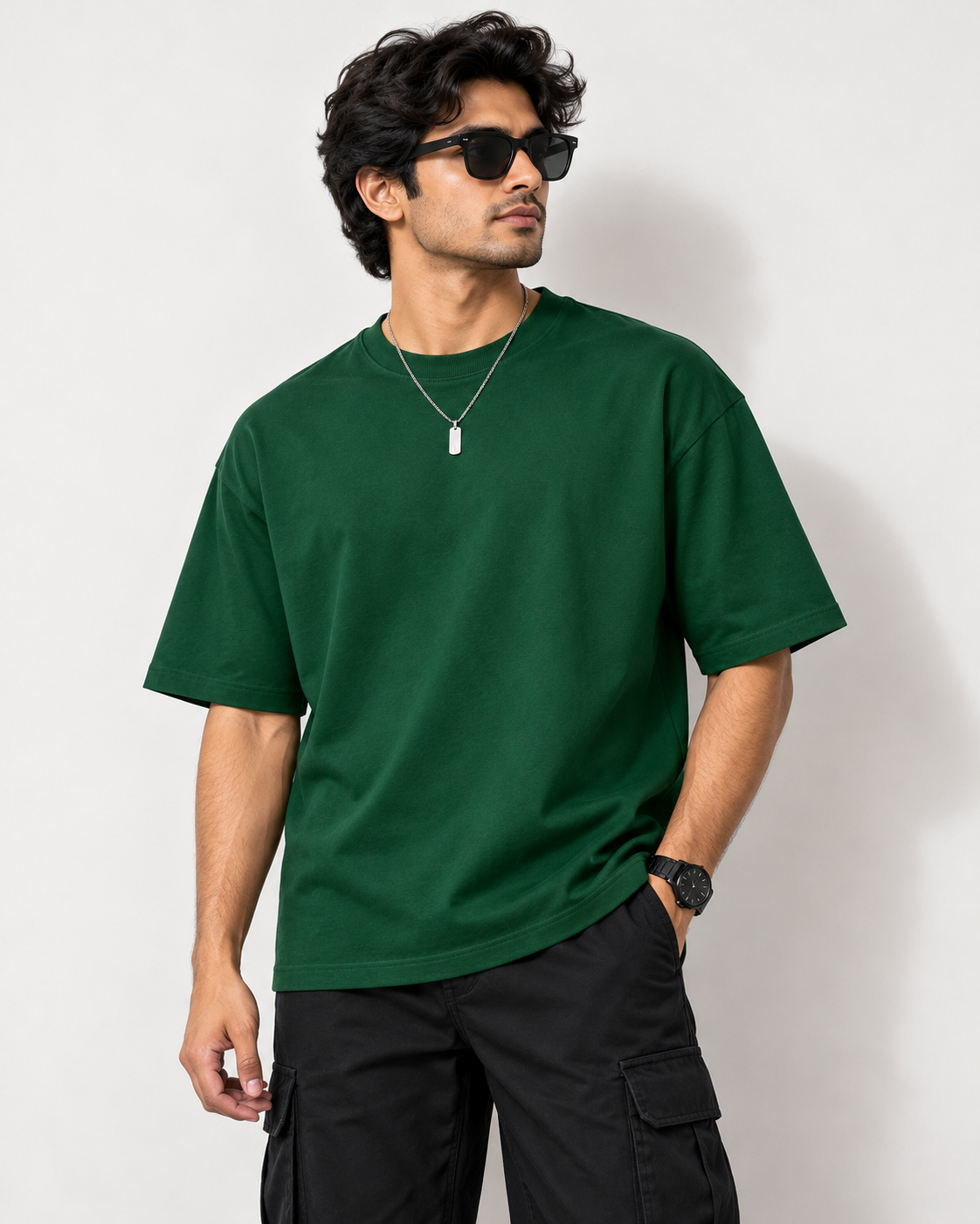 Bottle Green - Oversized T-Shirt