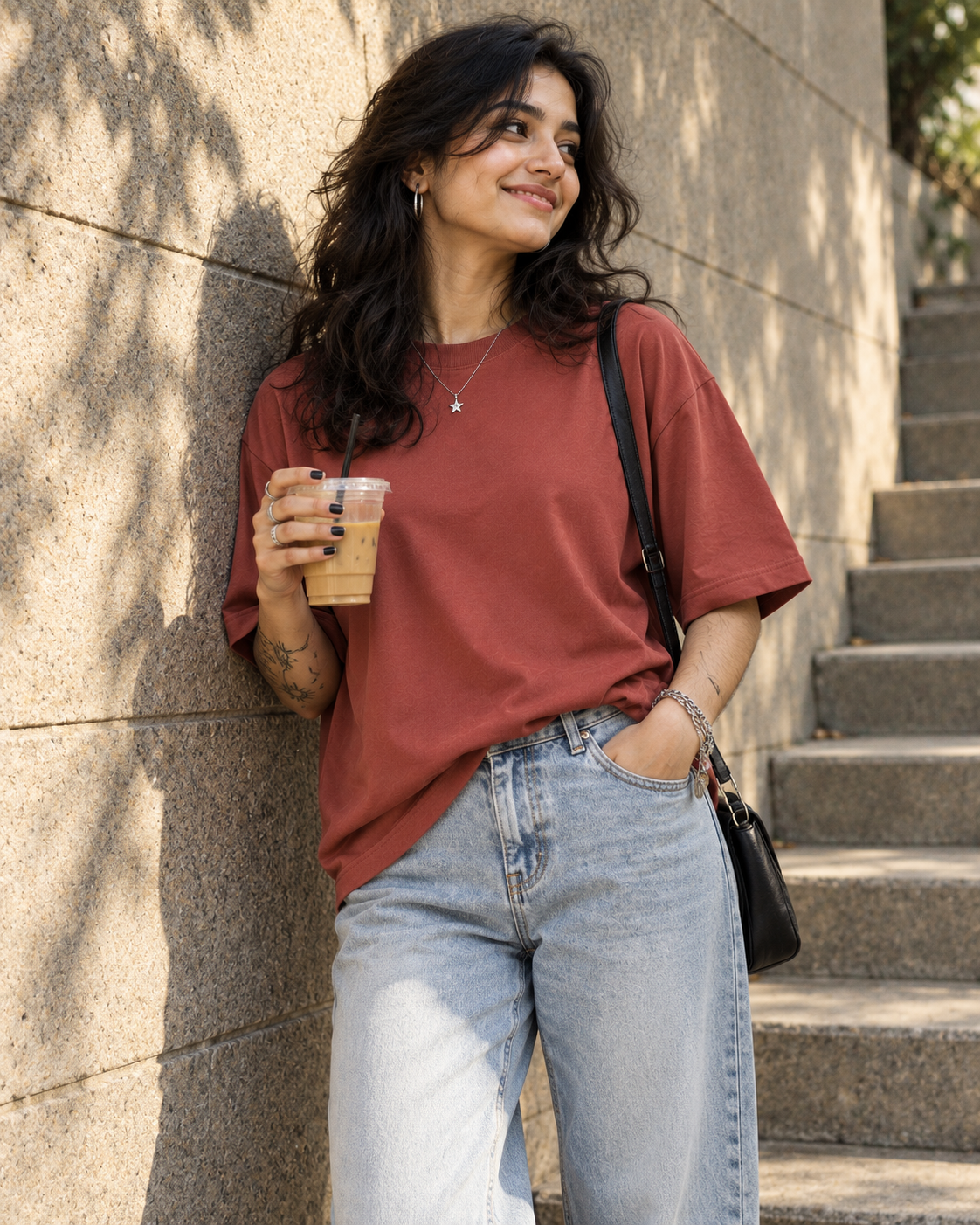 Coral - Oversized T-Shirt