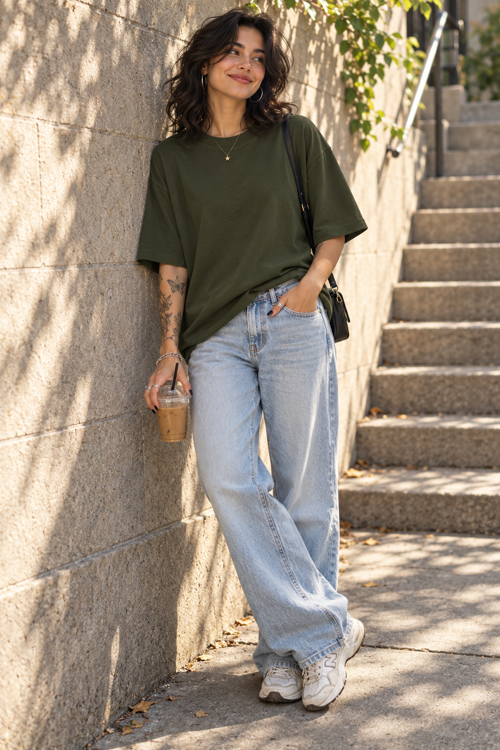 Olive Green - Oversized T-Shirt