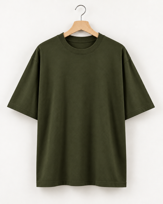 Olive Green - Oversized T-Shirt