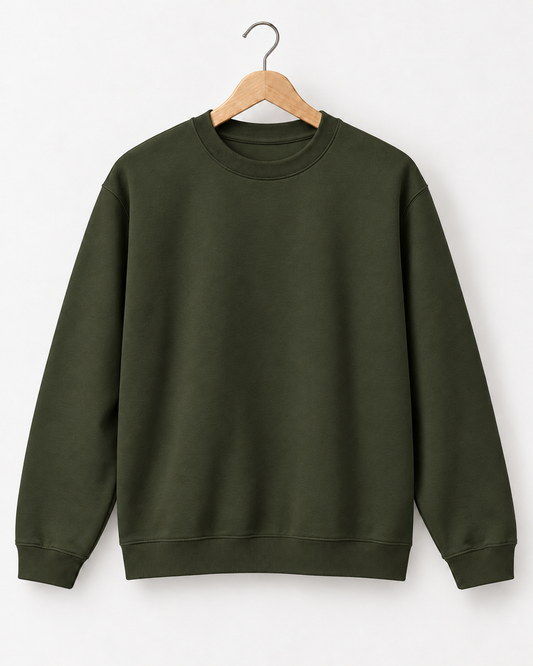 Olive Green - Regular Sweatshirt