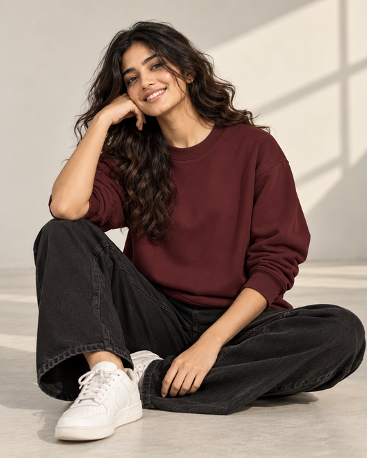 Maroon - Regular Sweatshirt