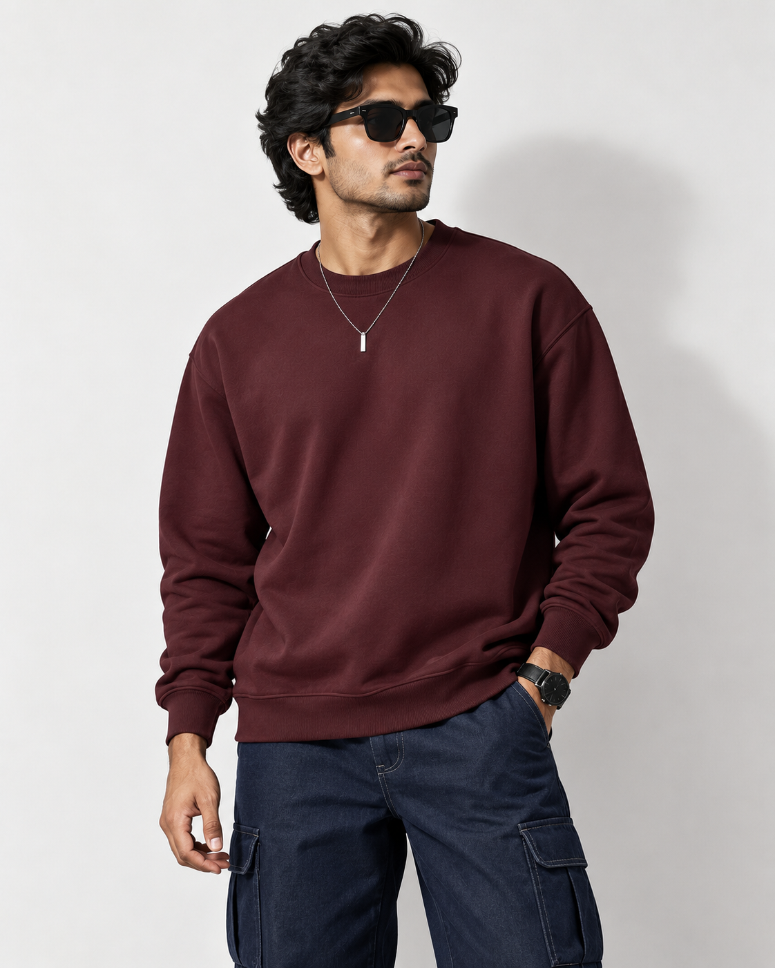 Maroon - Regular Sweatshirt